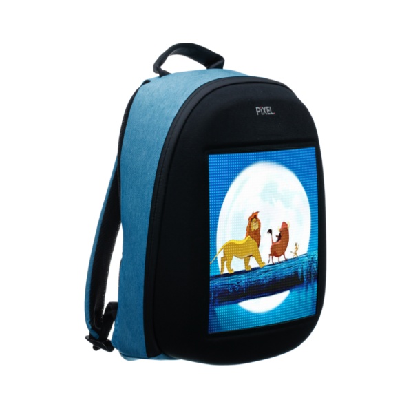 Рюкзак с LED-дисплеем PIXEL ONE - BLUE SKY (голубой), BT